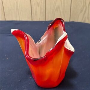 Vintage Kreiss hand blown Japan art glass vase